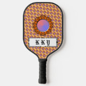 Raquette De Pickleball Ruban Orange Disk par Kenneth Yoncich (Verso)
