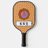 Raquette De Pickleball Ruban orange standard par Kenneth Yoncich (Verso)