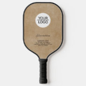 Raquette De Pickleball Rustic Ajoutez votre logo avec Custom Text Company (Recto)