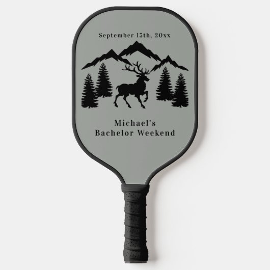 Raquette De Pickleball Rustic Grey Chasse Bachelor Week-end (Recto)