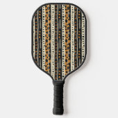 Raquette De Pickleball Rustic Southwestern Stripe Pattern (3) (Verso)