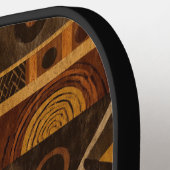 Raquette De Pickleball Rustic Southwestern Stripe Pattern (4) (Détail gauche)