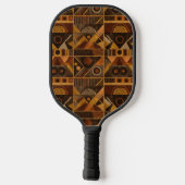 Raquette De Pickleball Rustic Southwestern Stripe Pattern (4) (Verso)