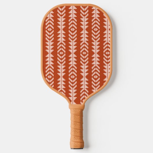 Raquette De Pickleball Sable et argile conception géométrique de bois (Recto)