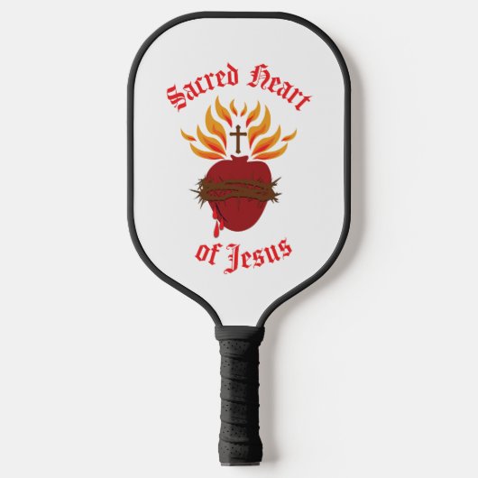 Raquette De Pickleball Sacré Coeur de Jésus (Recto)