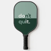 Raquette De Pickleball Sage et vert foncé Monogramme moderne (Recto)