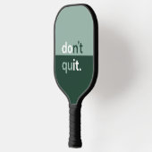 Raquette De Pickleball Sage et vert foncé Monogramme moderne (Gauche)