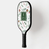 Raquette De Pickleball Sage Green Holiday Personalized (Gauche)