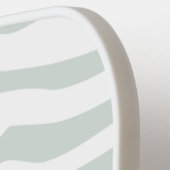 Raquette De Pickleball Sage moderne Green Zebra Impression personnalisée (Détail gauche)