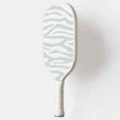 Raquette De Pickleball Sage moderne Green Zebra Impression personnalisée (Gauche)