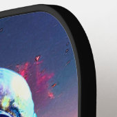 Raquette De Pickleball Sagesse Alien Psychédélique Scifi Art (Détail gauche)