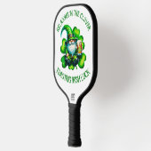 Raquette De Pickleball Saint Patrick Gnome mignonne avec bière | (Gauche)