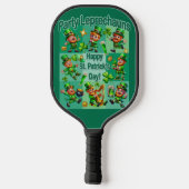 Raquette De Pickleball Saint Patrick's Day Fun Adorable "Party Leprechaun (Verso)