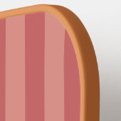 Raquette De Pickleball Salmon Stripes Monogram Est Year Preppy Pickleball (Détail gauche)