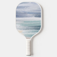 Sandy Beach Ocean Waves Ciel nuageux Abstrait