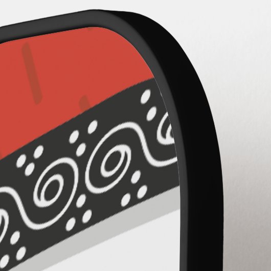 RAQUETTE DE PICKLEBALL SANTA CLAUS CHRISTMAS PICKLEBALL PADDERS (Détail gauche)