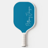 Raquette de Pickleball Sarcelle Monogrammée (Verso)