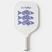 Raquette De Pickleball Sardines-Bleu Hawaïen (Verso)