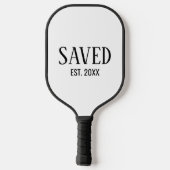 Raquette De Pickleball Saved Est Established Christian (Verso)