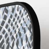 Raquette De Pickleball Scales - Acier + Bleu (Détail gauche)