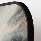 Raquette De Pickleball Scène botanique de zèbres dans une oasis (Détail gauche)