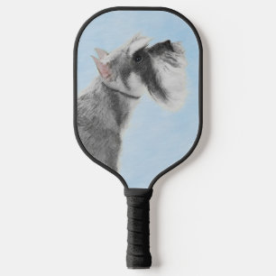 Raquette De Pickleball Schnauzer (Giant, Standard) Peinture - Chien Art