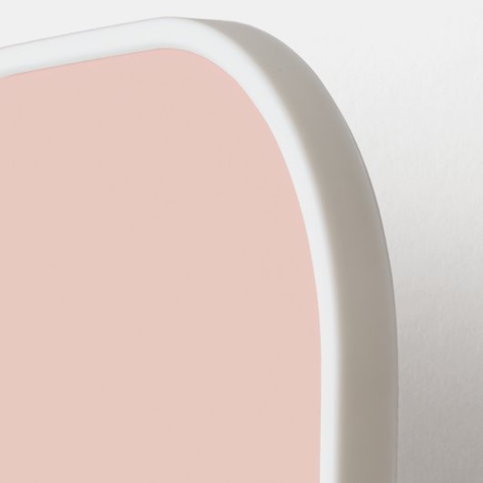 Raquette De Pickleball Script de signature rose pâle Rustique initial (Détail gauche)