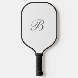 Raquette De Pickleball Script élégant monogramme