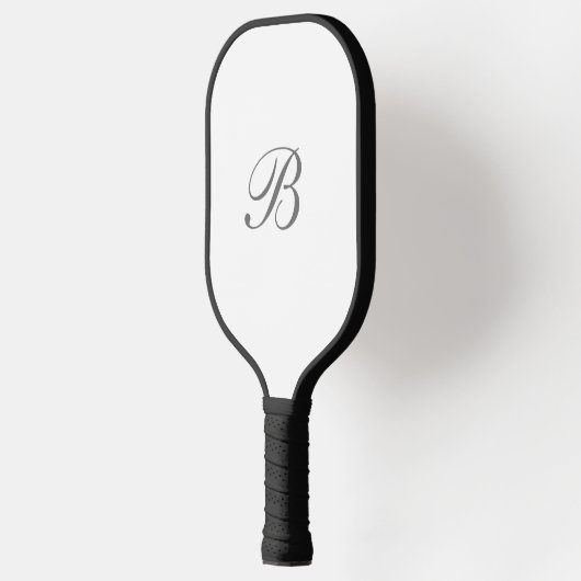 Raquette De Pickleball Script élégant monogramme (Gauche)