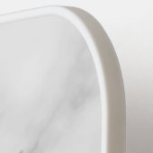 Raquette De Pickleball Script moderne Monogramme personnalisé et nom (Détail gauche)