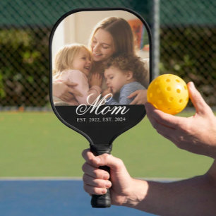 Raquette De Pickleball Script photo personnalisé pour maman, cadeau de fê