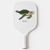 Raquette De Pickleball Sea turtle cartoon (Verso)