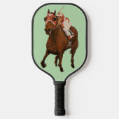 Raquette De Pickleball  Seabiscuit, Thoroughbred Classic Racehorse Wins (Recto)