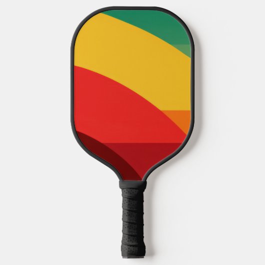 Raquette De Pickleball Semi-cercles aux couleurs vives (Recto)
