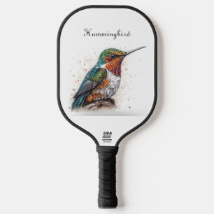 Raquette De Pickleball Serenade de colibri bijoux, coutume