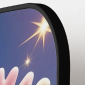 Raquette De Pickleball Servez-vous. Putain. Souriez. - Cute Kawaii Pickle (Détail gauche)