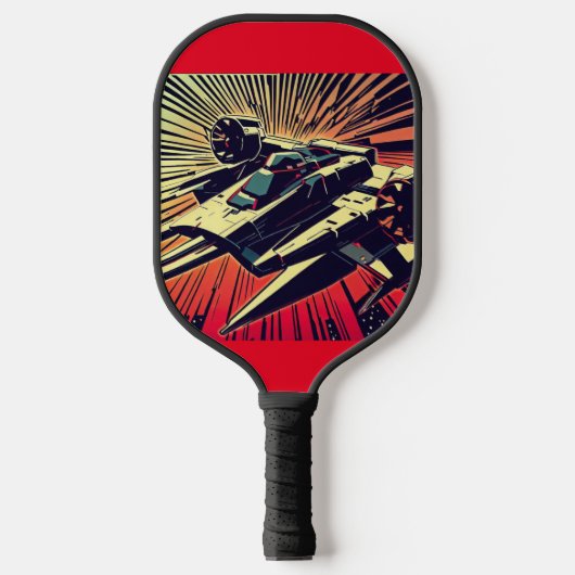 Raquette De Pickleball SF Anime Starfighter - Woodcut (1) (Recto)