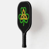 Raquette De Pickleball Shamrock de noeud Trinity Celtic Gold Vert (Gauche)