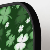 Raquette De Pickleball Shamrocks verts, Saint Patrick's Day (Détail gauche)