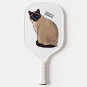 Raquette De Pickleball Siamese cat cartoon (Verso)