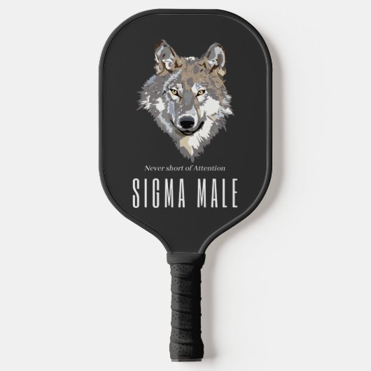 Raquette De Pickleball Sigma Homme Loup Lone Loner Mème (Recto)