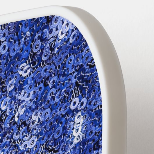 Raquette De Pickleball Signature de séquence bleue (Détail gauche)