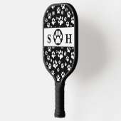 Raquette De Pickleball Signature des pattes noires et blanches (Gauche)