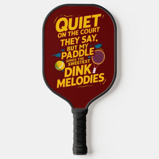 Raquette De Pickleball Silence Parle Volumes : Le Pickleball Power (Recto)