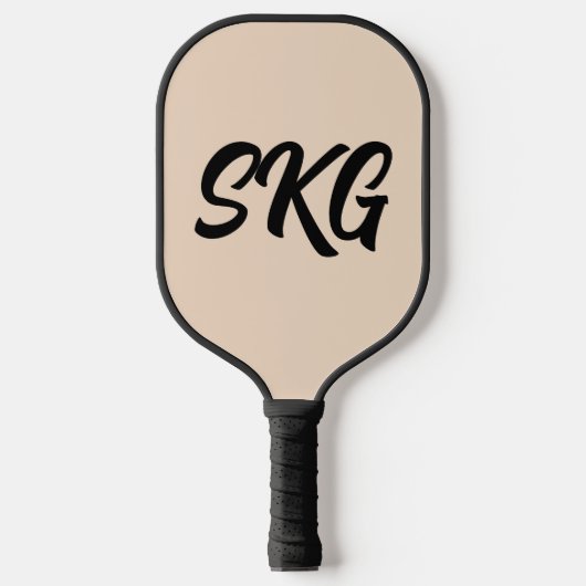 RAQUETTE DE PICKLEBALL SIMPLE 3 LETTRES MONOGRAM PICKLEBALL PADDLE (Recto)