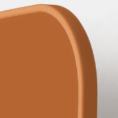 Raquette De Pickleball Simple Boho Terracotta Bold Retro Monogramme initi (Détail gauche)
