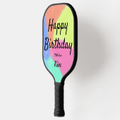 Raquette De Pickleball simple calligraphie minimum heureux anniversaire p (Gauche)