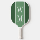 Raquette De Pickleball Simple Green Minimalist Monogrammed (Recto)