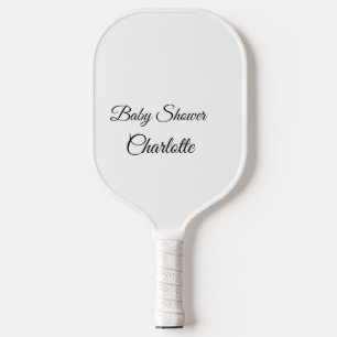 Raquette De Pickleball SIMPLE MINIMAL.CUTIE ADD NAME BABY baby shower Thr