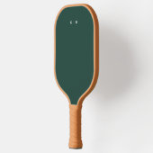 Raquette De Pickleball Simple Monogram Vert Foncé  (Gauche)